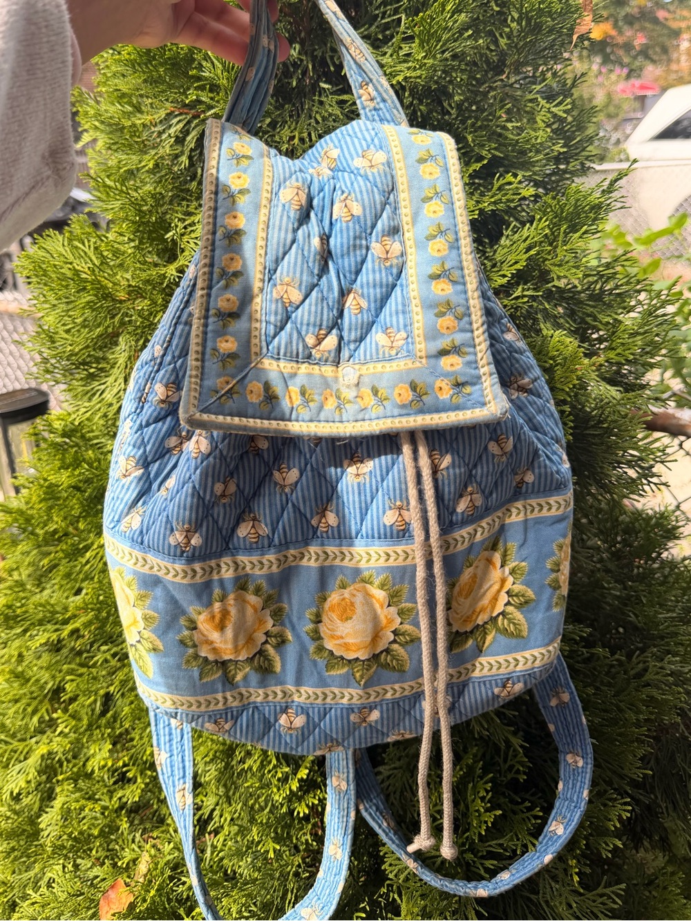 Rare Vintage Vera Bradley quilted backpack